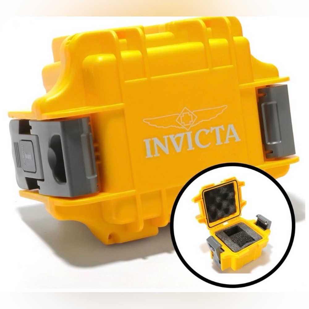 Invicta 1-Slot Dive Impact Watch Case Yellow